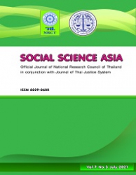 Social Science Asia : Official Journal of National Research Council of Thailand in conjunction with Journal of Thai Justice System, Vol.7 : 2021