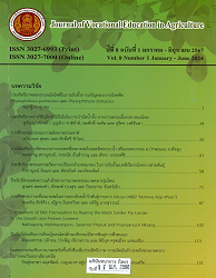 วารสารวิชาการสถาบันการอาชีวศึกษา : สถาบันการอาชีวศึกษาเกษตรภาคตะวันออกเฉียงเหนือ = Journal of Vocational Institute of Agriculture, ปีที่ 8 : 2567